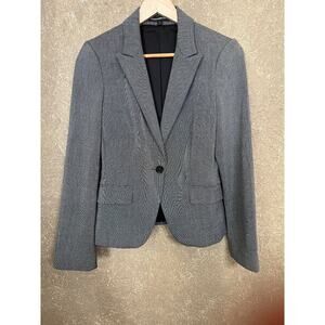 The Limited Black/White Micro Hounds Tooth Blazer 6